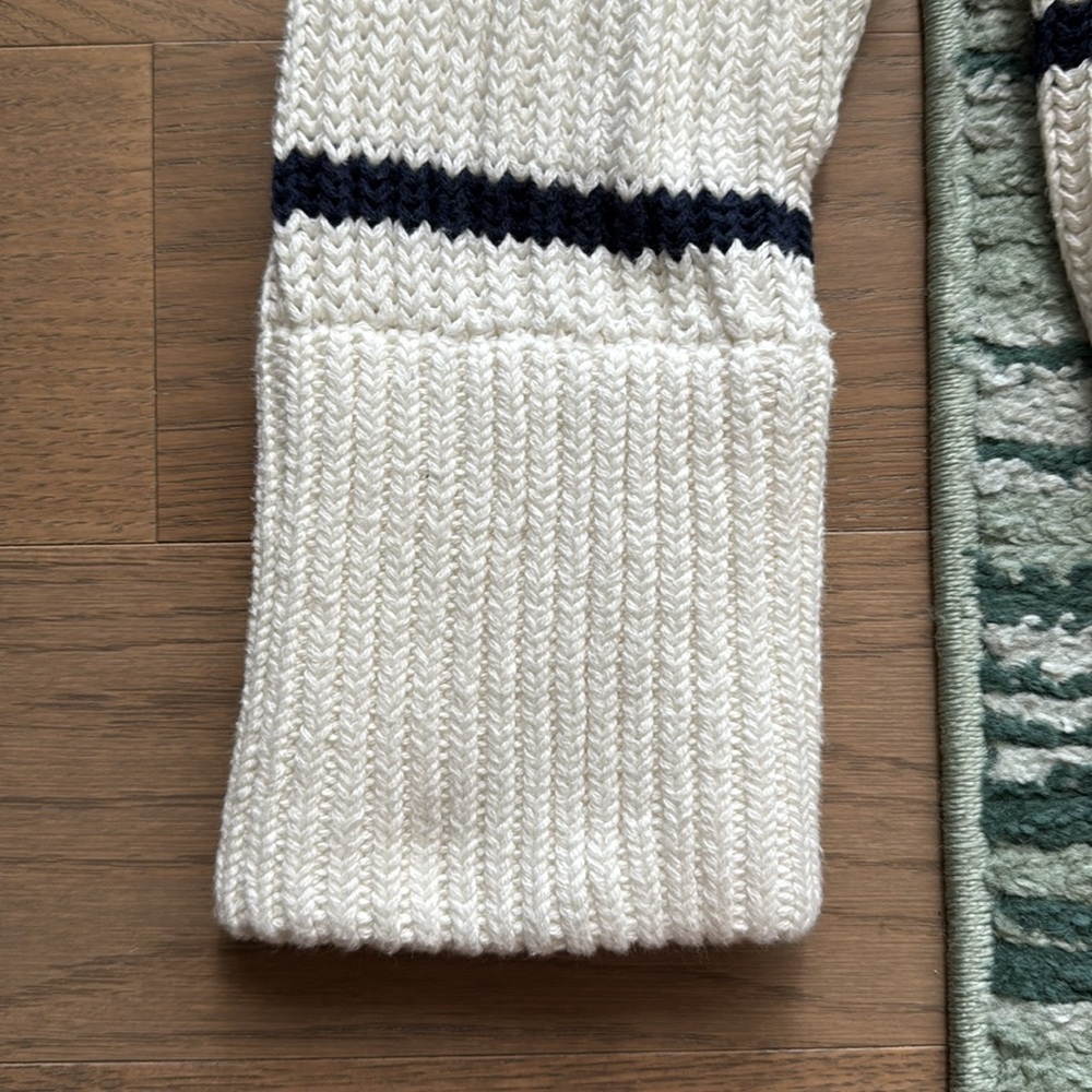 J. Crew heritage cotton fisherman crewneck sweater in stripe - Picture 5 of 7